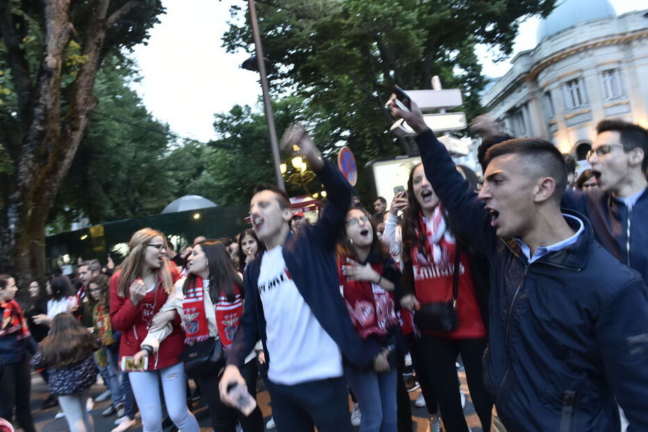 Festa benfiquista em Viseu