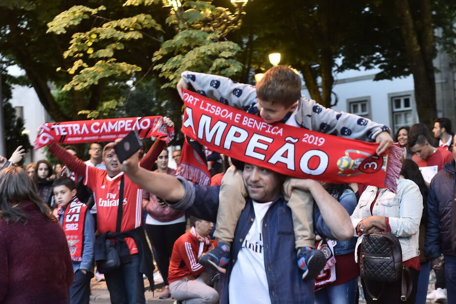 Festa benfiquista em Viseu