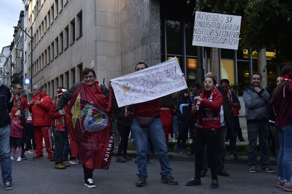Festa benfiquista em Viseu