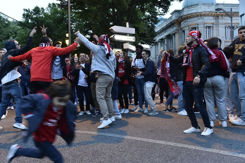 Festa benfiquista em Viseu