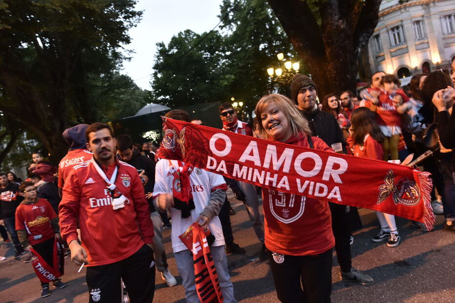 Festa benfiquista em Viseu