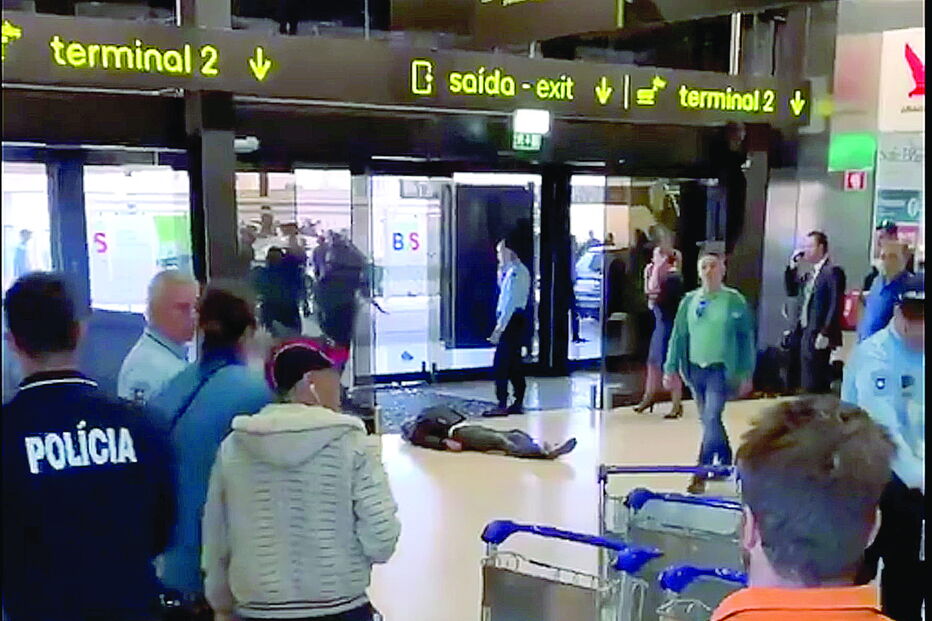 PSP reagiu com rapidez à entrada intempestiva de um condutor pela porta do aeroporto de Lisboa, manietando o homem  