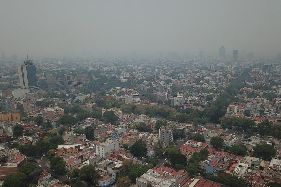 México sob nuvens de fumo