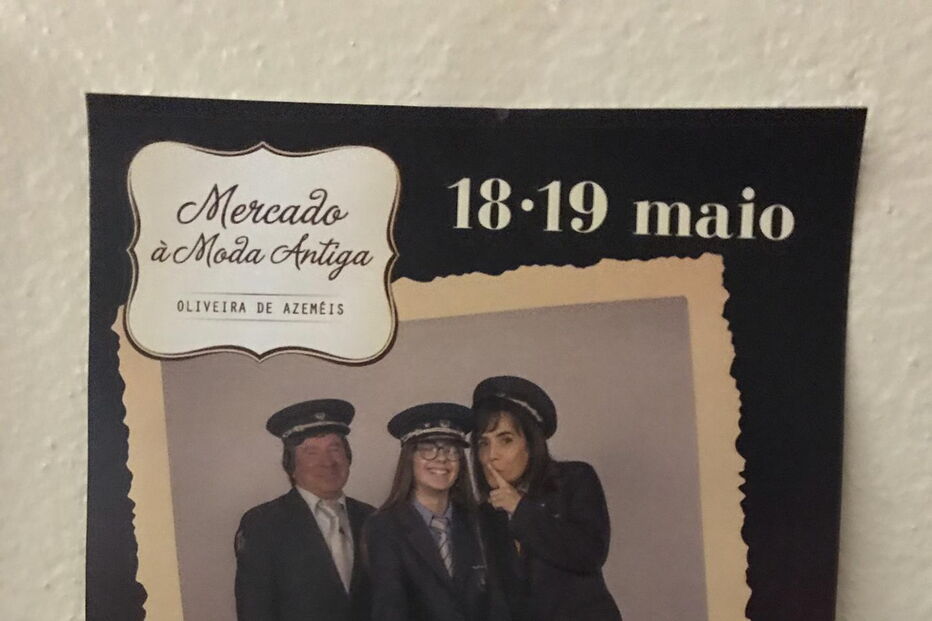 Folheto da 23ª edição do Mercado à Moda Antiga