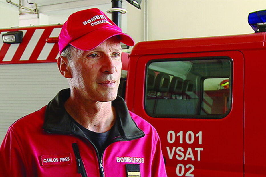 Comandante Carlos Pires, dos Bombeiros Aveiro Velhos, explicou o auxílio à vítima   