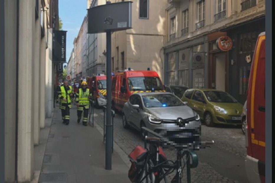 Explosão no centro de Lyon