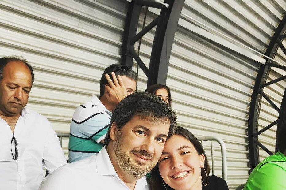 Bruno de Carvalho com a filha