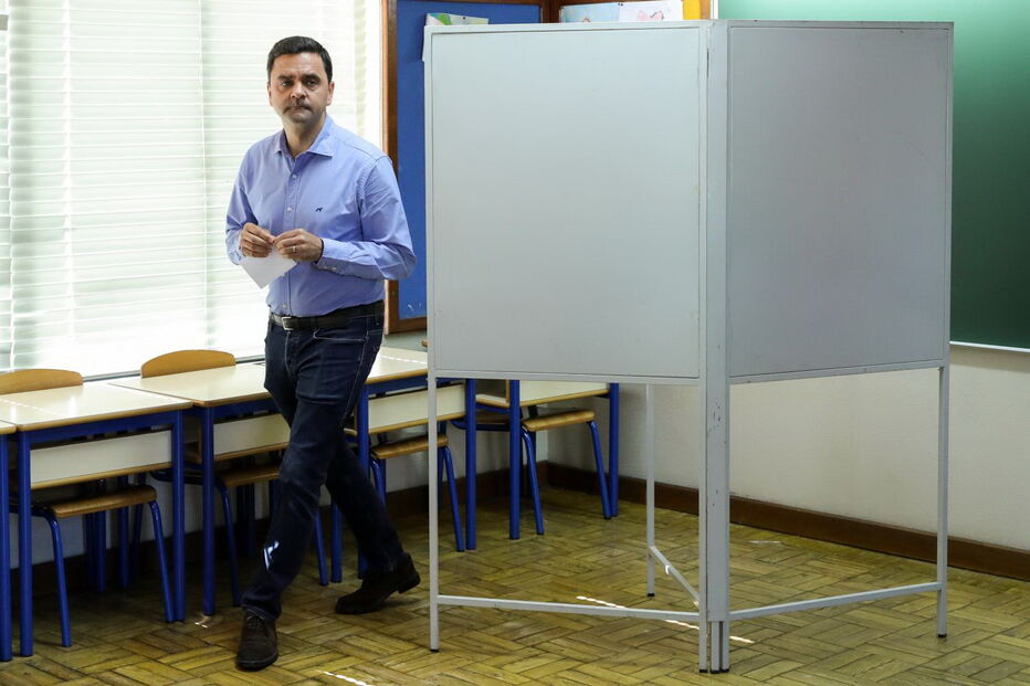 Pedro Marques votou em Alcochete