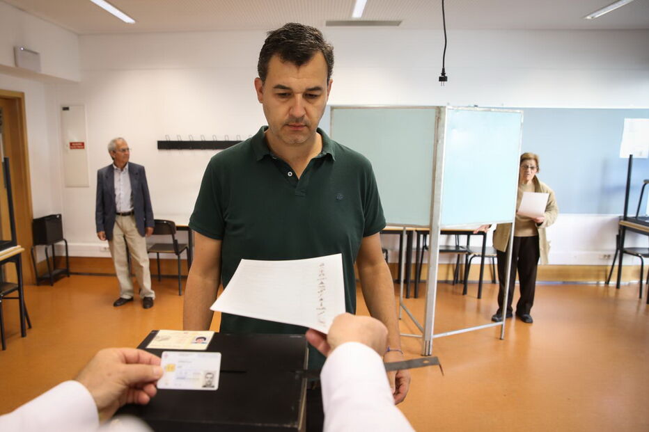 André Silva votou em Lisboa