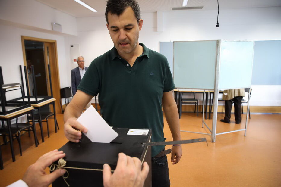 André Silva votou em Lisboa