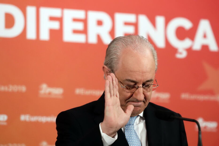 Rui Rio durante o discurso de derrota nas Europeias