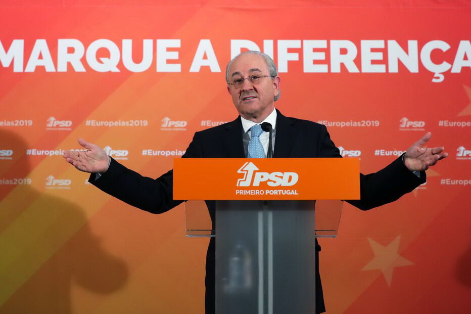 Rui Rio durante o discurso de derrota nas Europeias