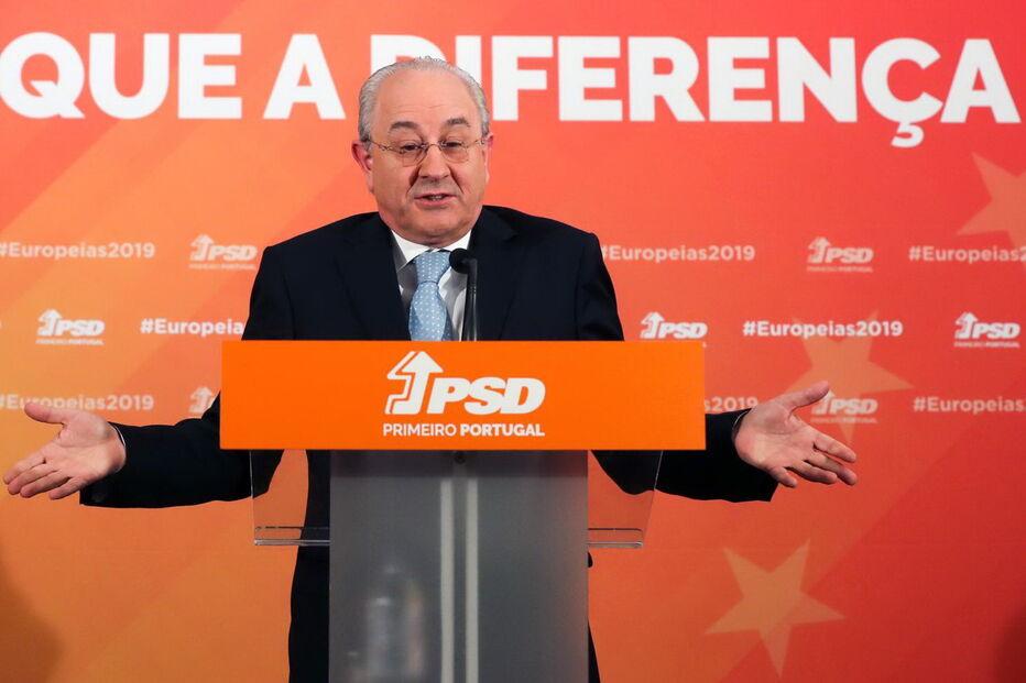 Rui Rio durante o discurso de derrota nas Europeias