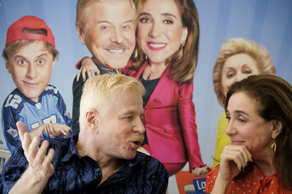 Miguel Falabella e Marisa Orth na apresentação do filme ‘Sai de Baixo’, em Lisboa 