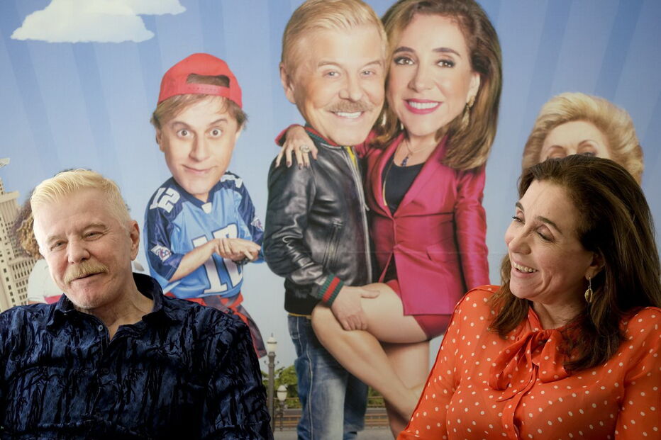 Miguel Falabella e Marisa Orth na apresentação do filme ‘Sai de Baixo’, em Lisboa 