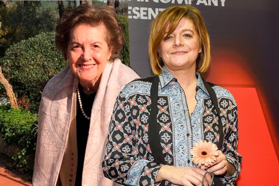 Júlia Pinheiro e a mãe Áurea Pinheiro