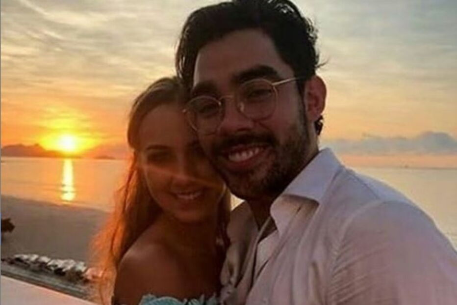 Gabriel Diniz com a namorada