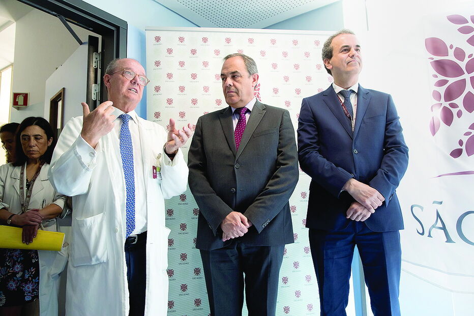 Fernando Araújo (à dir.) junto a Rui Vaz e Carlos Nunes 