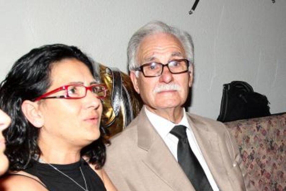 Ludovina, mãe de Luciana, e o avô