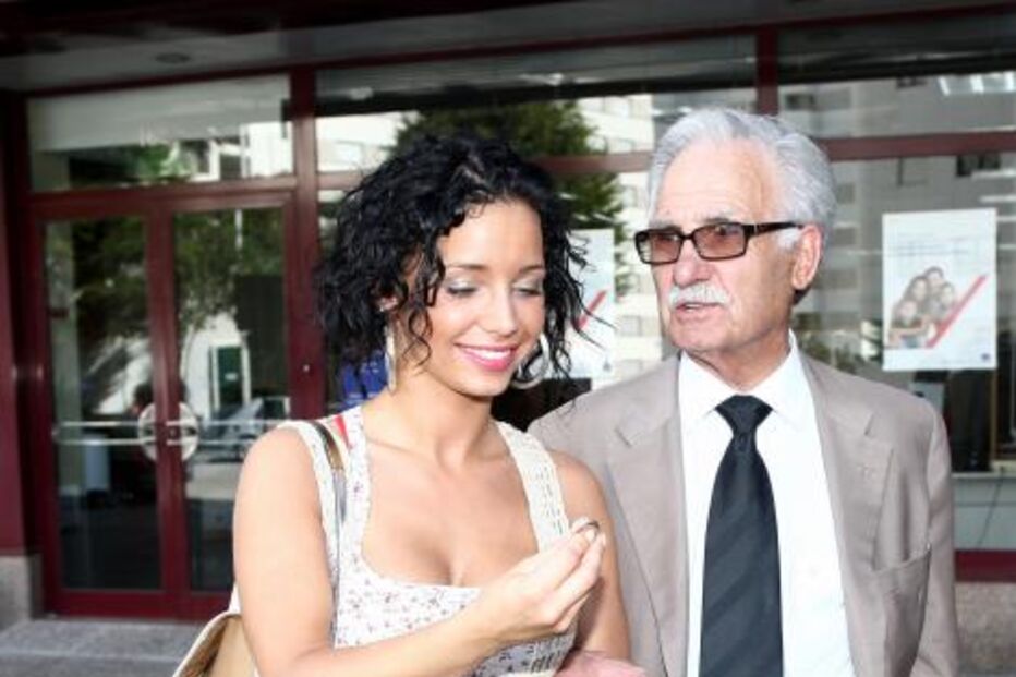 Luciana Abreu e o avô Luís Sarmento