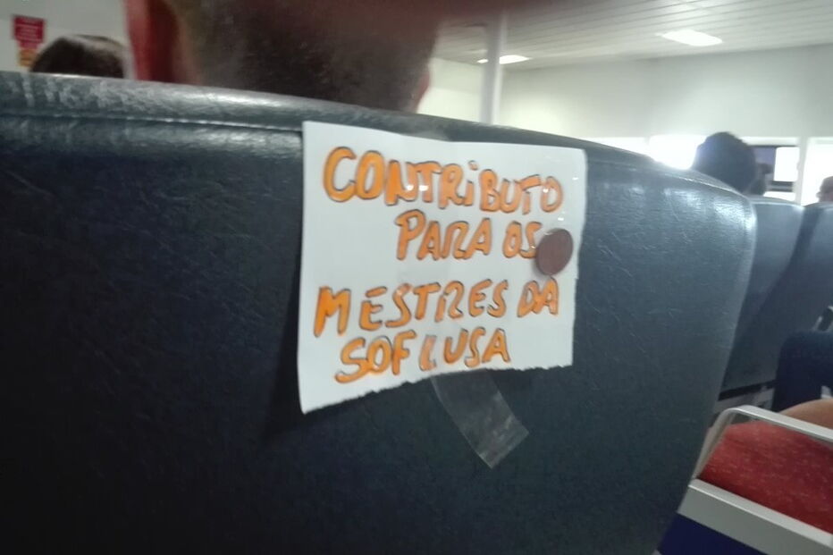 Utentes da Soflusa descontentes com a greve deixam donativos aos Mestres