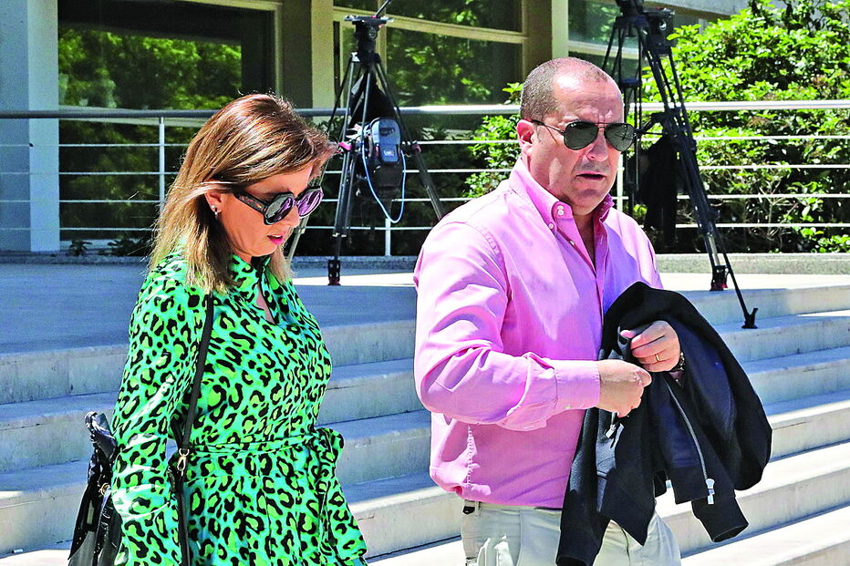 Paulo Pereira Cristóvão no Tribunal de Cascais, onde decorre o julgamento 