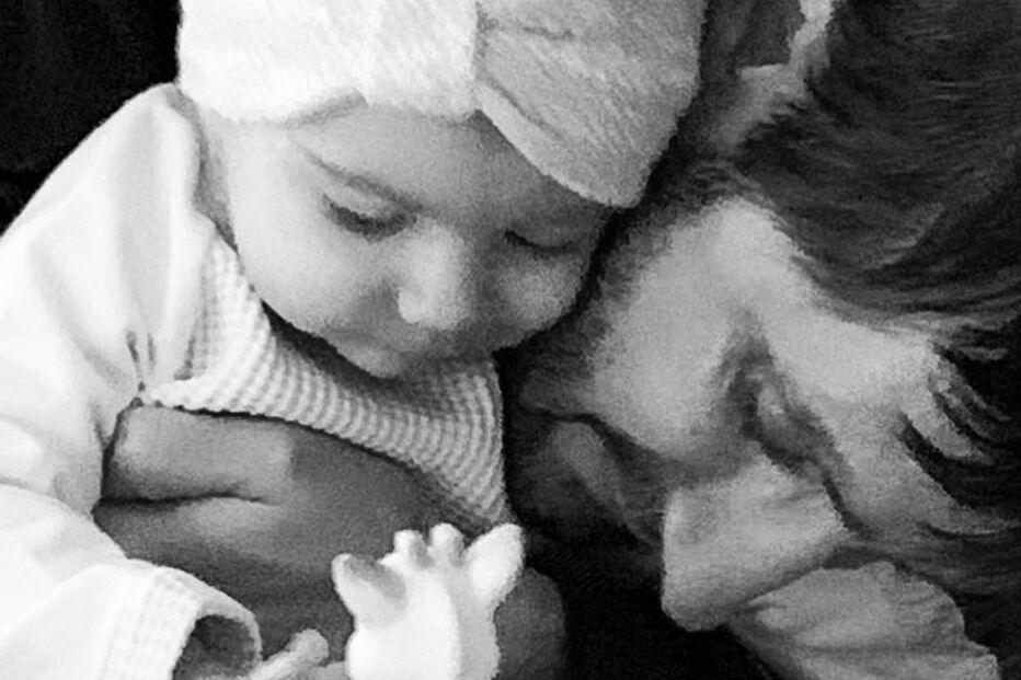 Daniel Oliveira e a filha