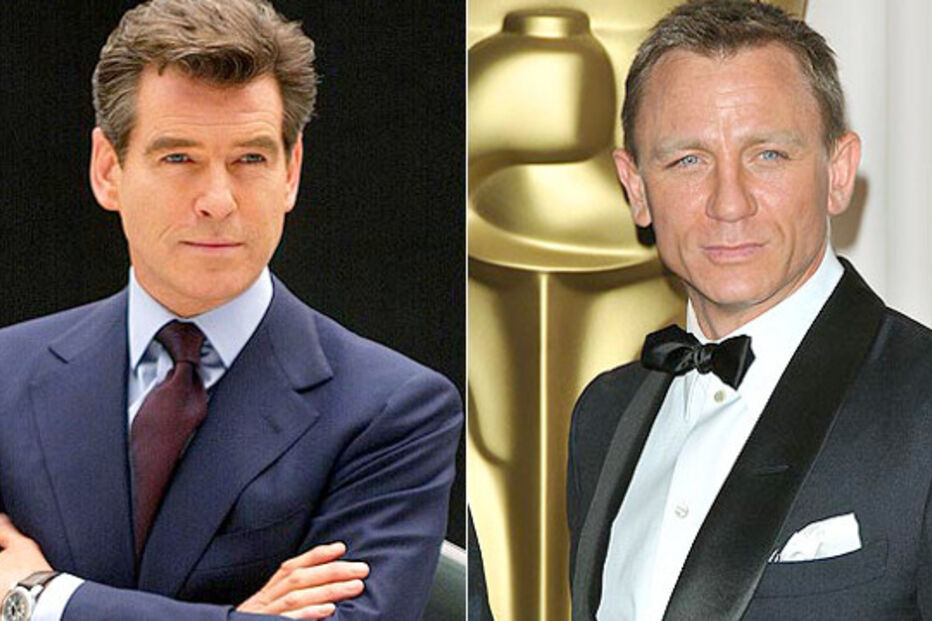 Pierce Brosnan, Daniel Craig 