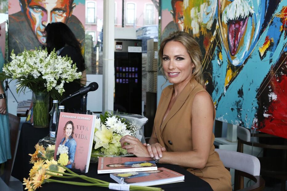 Fernanda Serrano no lançamento do seu novo livro ‘Viva a Vida’
