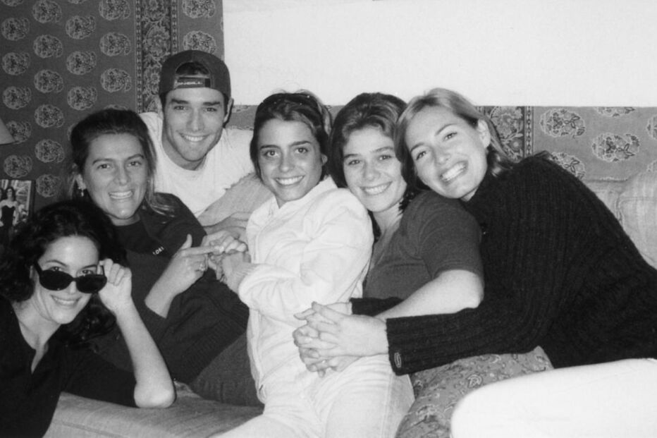 Fernanda Serrano com amigos