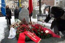 Homenagem ao antigo primeiro-ministro da Suécia Olof Palme