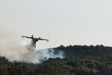 Meios aéreos combatem incêndio no Alandroal