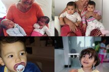 Montagem que Dolores Aveiro fez de Eva e Mateo