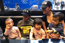 Georgina Rodríguez com os gémeos, Alana e Cristianinho