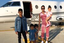 Georgina Rodríguez com os gémeos, Alana e Cristianinho