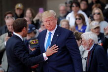 Dia D foi há 75 anos. Trump e Macron na cerimónia de comemoração em França