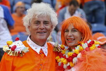 Adeptos holandeses nas bancadas do Estádio do Dragão