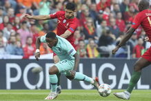 Momentos do jogo Portugal-Holanda na final da Liga das Nações