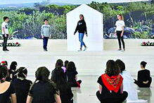 Encenação foi muito participada  