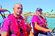 Tripulantes do salva-vidas de Ferragudo, Osvaldo Pinto e José Júlio Jeremias 