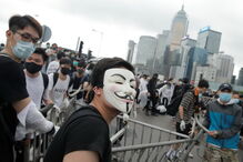 Tensão vivida em protestos em Hong Kong