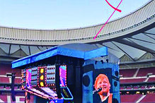 Jornalista esteve num concerto de Ed Sheeran e partilhou vídeos nas redes sociais