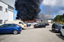 Incêndio consome fábrica de bicicletas em Oiã
