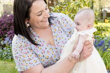 Laura Worsley e a filha