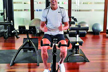 Craque não descura o exercício físico, mesmo quando está de férias 