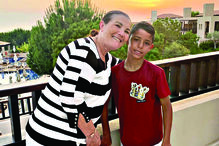 Dolores Aveiro assinalou a data de aniversário do neto