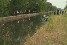 Mulher ferida após carro que conduzia cair dentro de uma vala em Coimbra