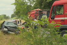 Mulher ferida após carro que conduzia cair dentro de uma vala em Coimbra