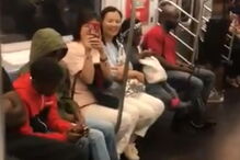 Tema da banda norte-americana entoou a carruagem do comboio em Nova Iorque