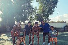 Bruno Fernandes está de férias no Algarve